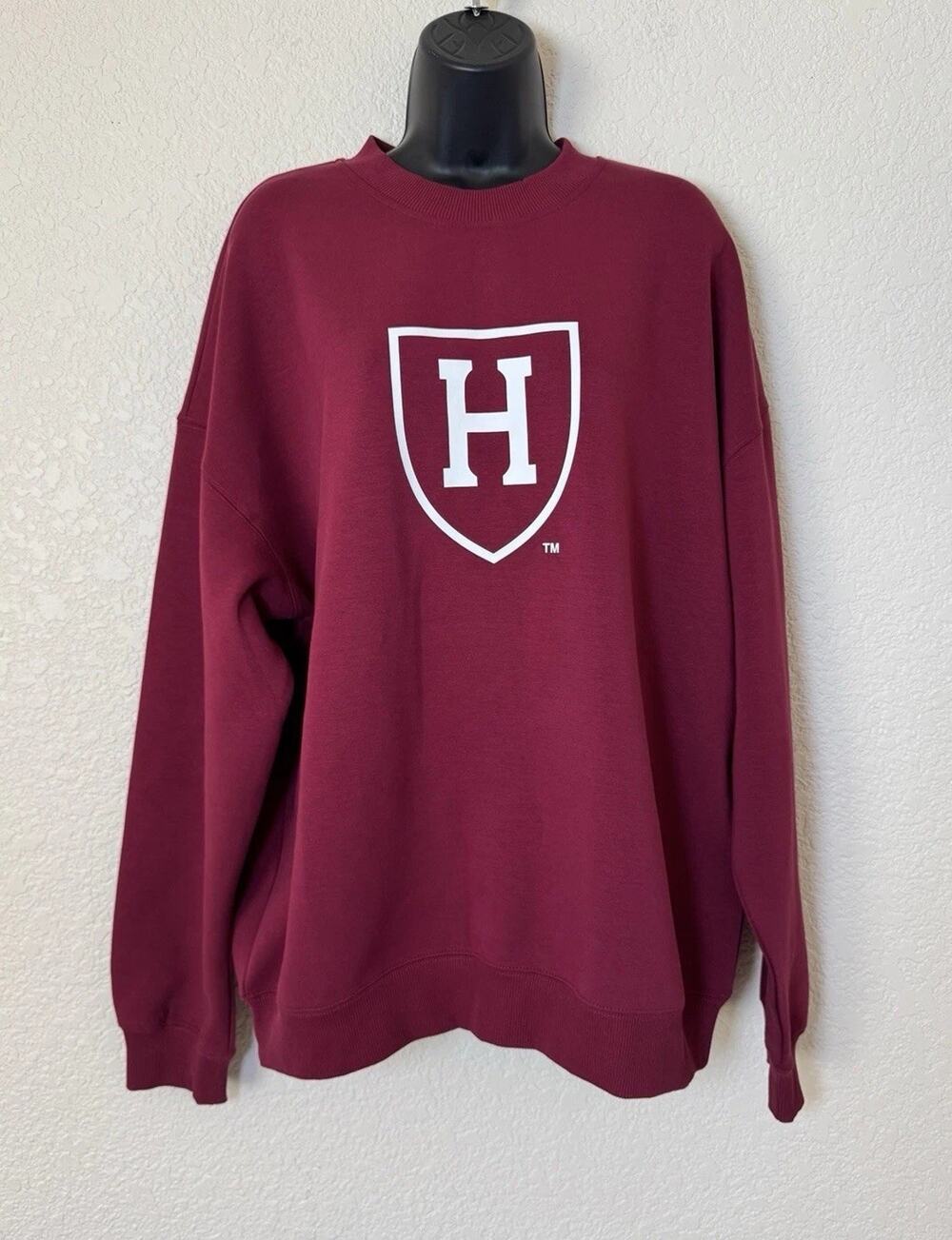 Rudsak Hardvard Sweatshirt One Crimson Logo LE Relaxed Fit Crew Neck, L